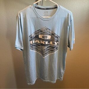 Oakley Blue Short Sleeve Tee Casual Comfort